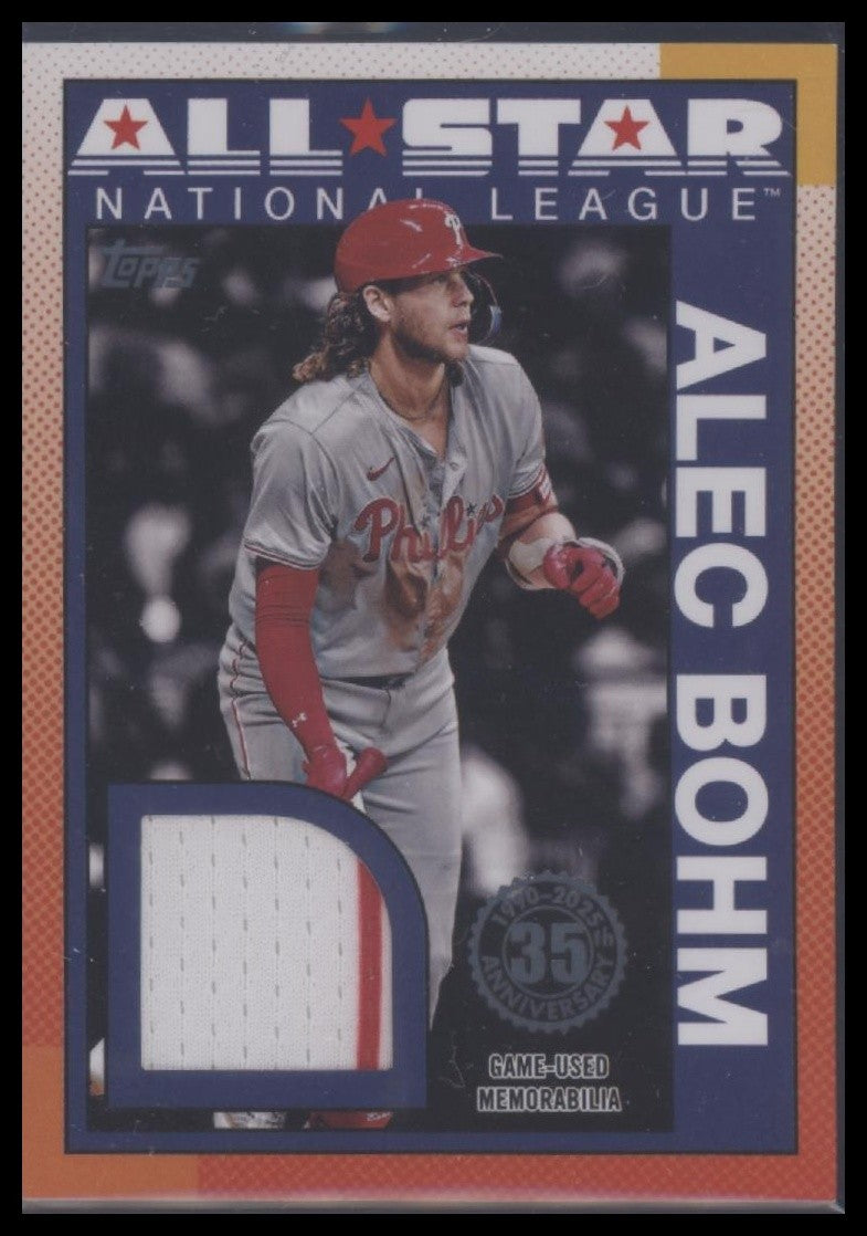 2025 Topps #90ASR-AB Alec Bohm 1990 35th Anniversary All-Stars Relics