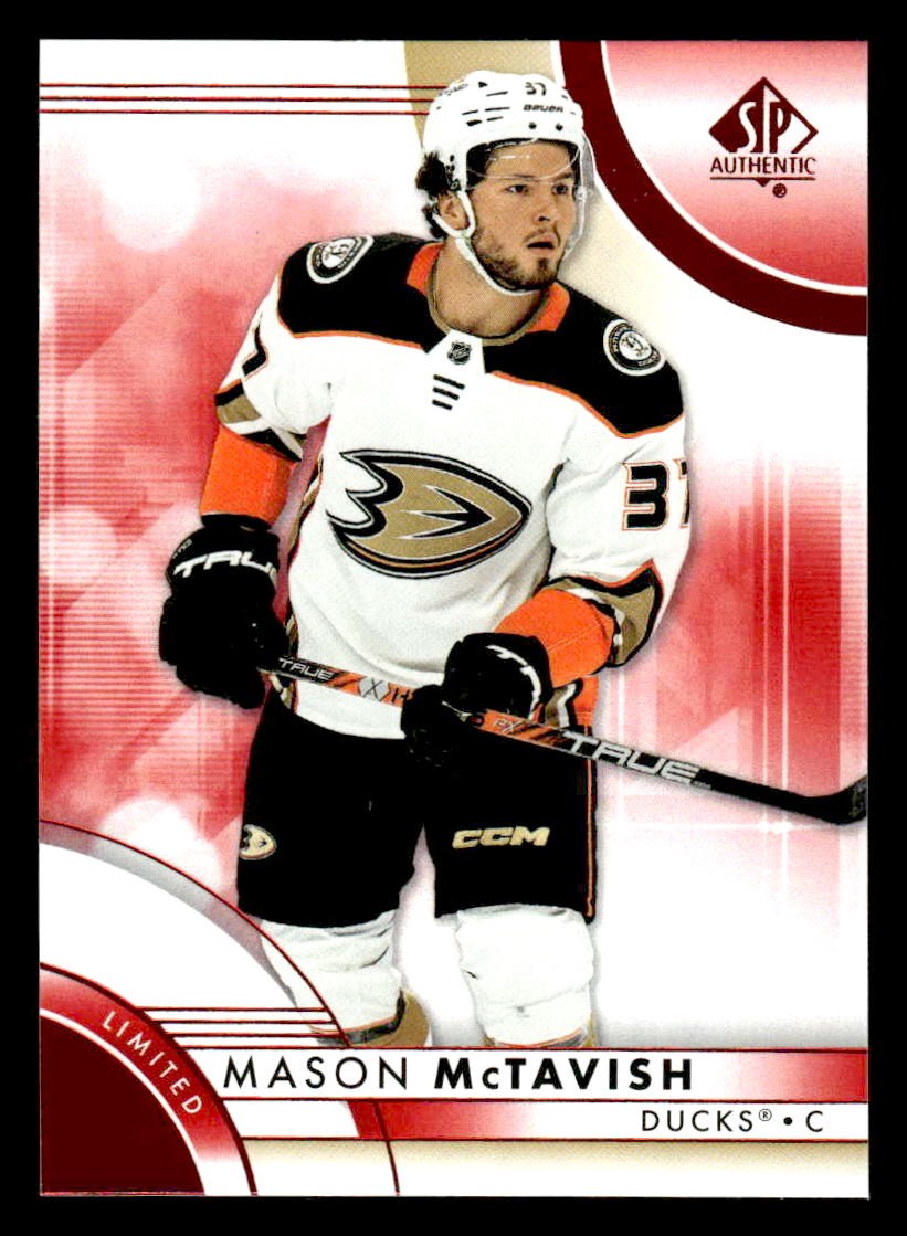 2023-24 SP Authentic #81 Mason McTavish Limited Red
