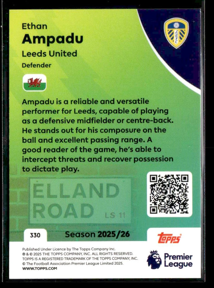 2025-26 Topps Premier League #330 Ethan Ampadu