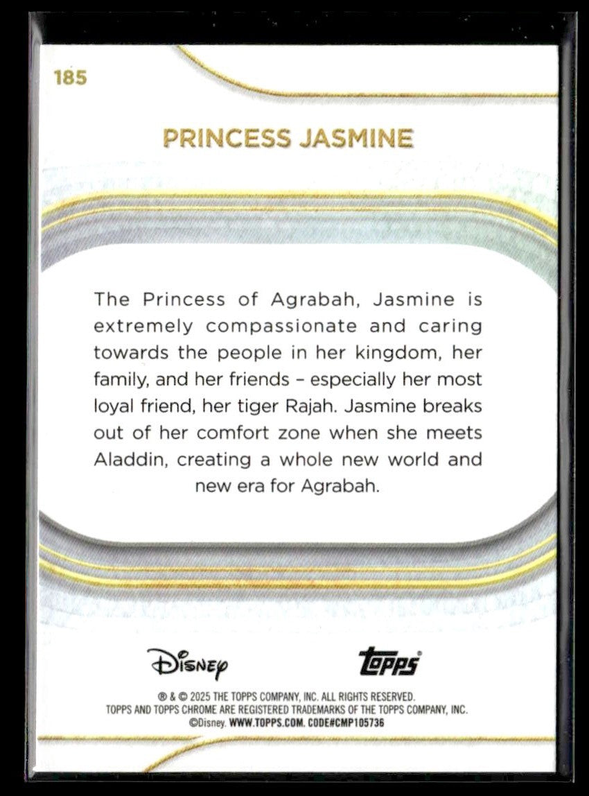 π Princess Jasmine β 2025 Topps Chrome Disney #185 π