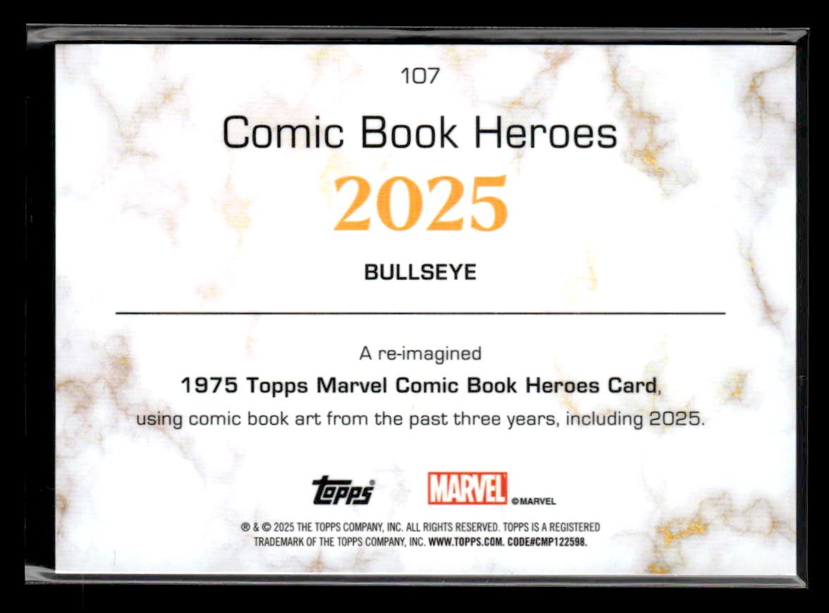 π Bullseye β 2025 Topps Marvel 1975 Golden Anniversary #107 π