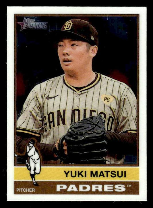 2025 Topps Heritage #358 Yuki Matsui Chrome