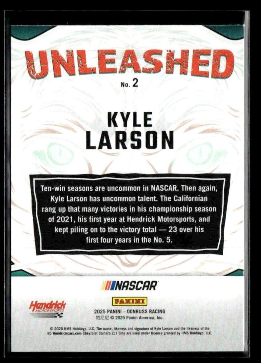2025 Donruss #2 Kyle Larson Unleashed