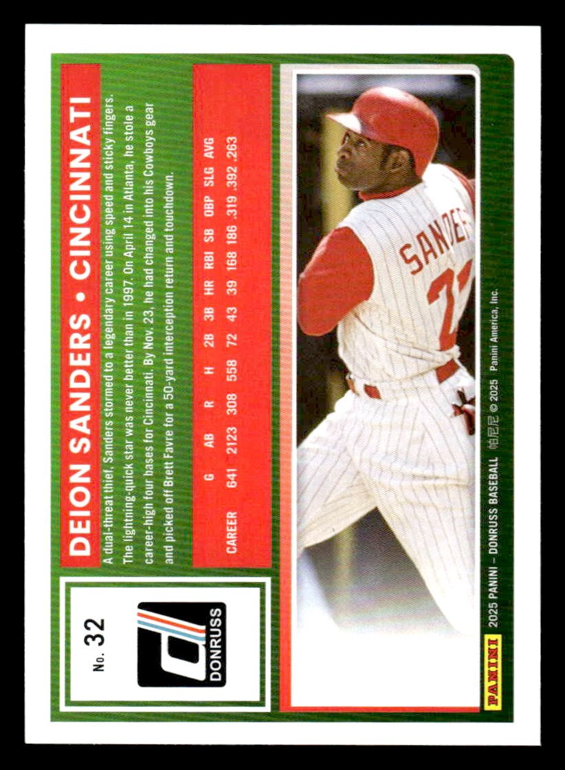 2025 Donruss #32 Deion Sanders