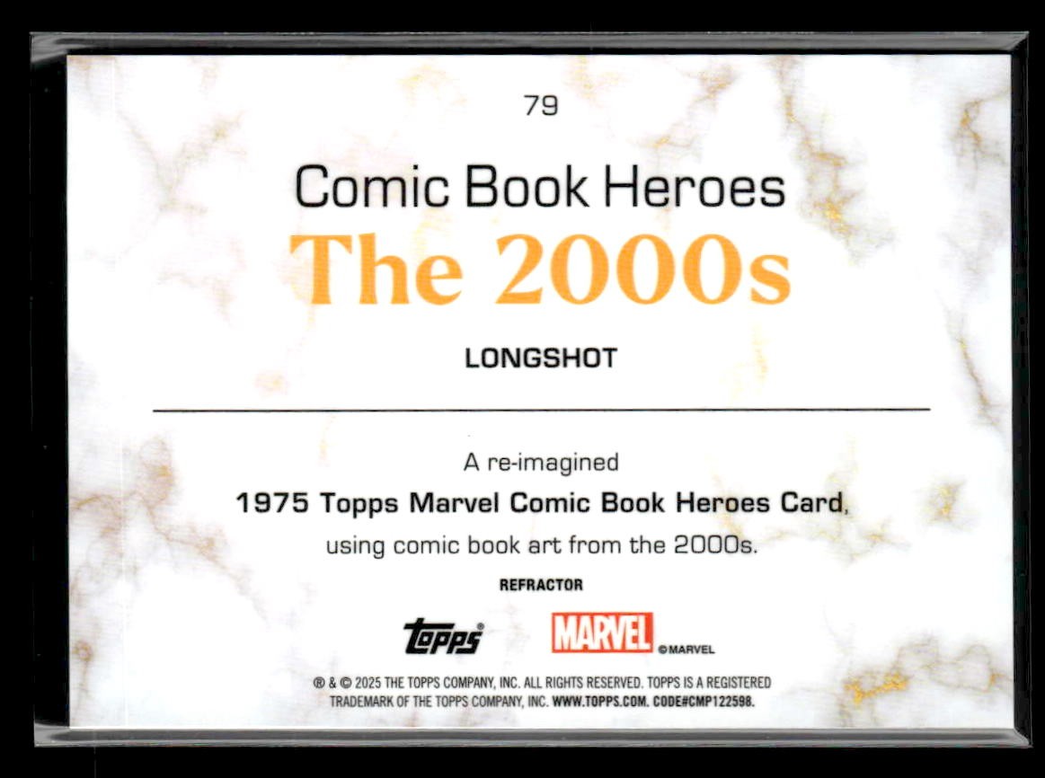 π Longshot β 2025 Topps Marvel 1975 Golden Anniversary Refractor #79 π