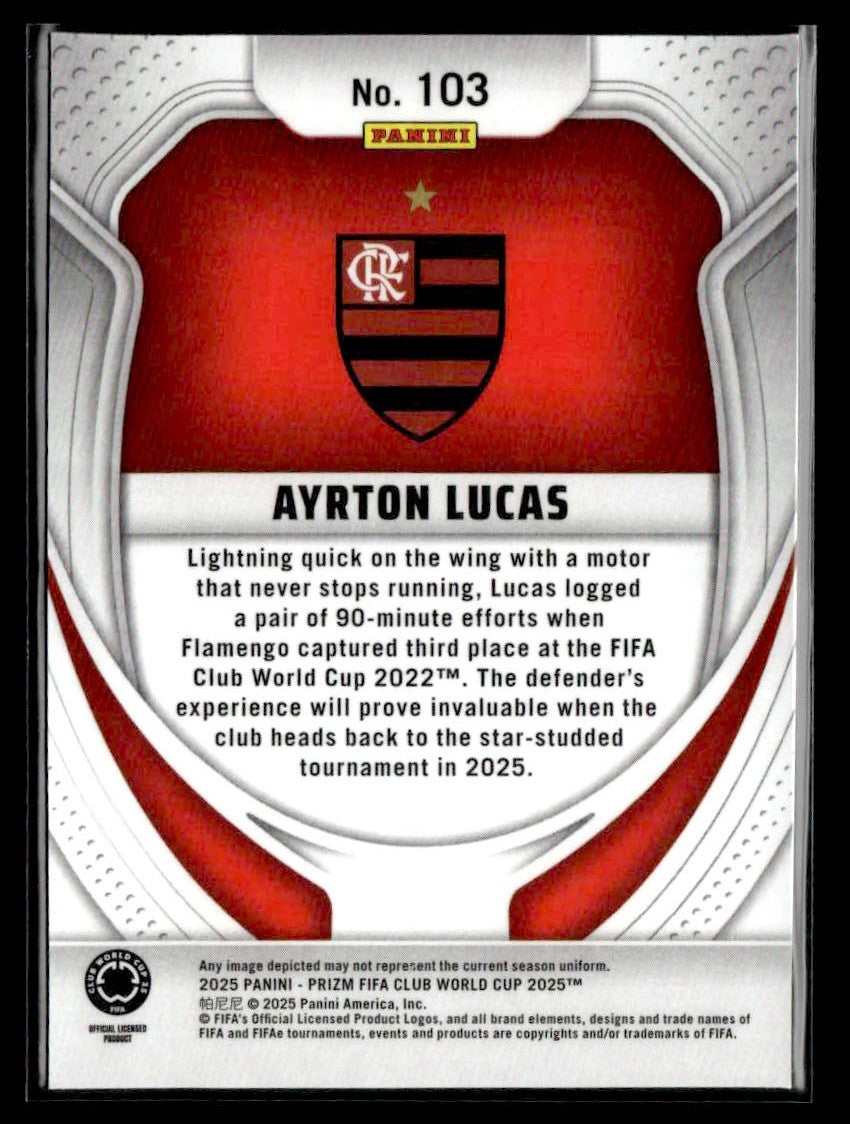 2025 Panini Prizm FIFA Club World Cup #103 Ayrton Lucas