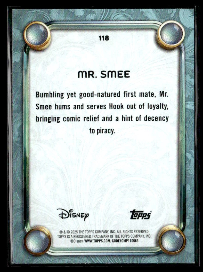2025 Topps Disney Wonder #11 Mr. Smee