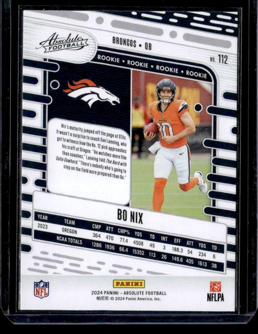 2024 Panini Absolute #112 Bo Nix Retail