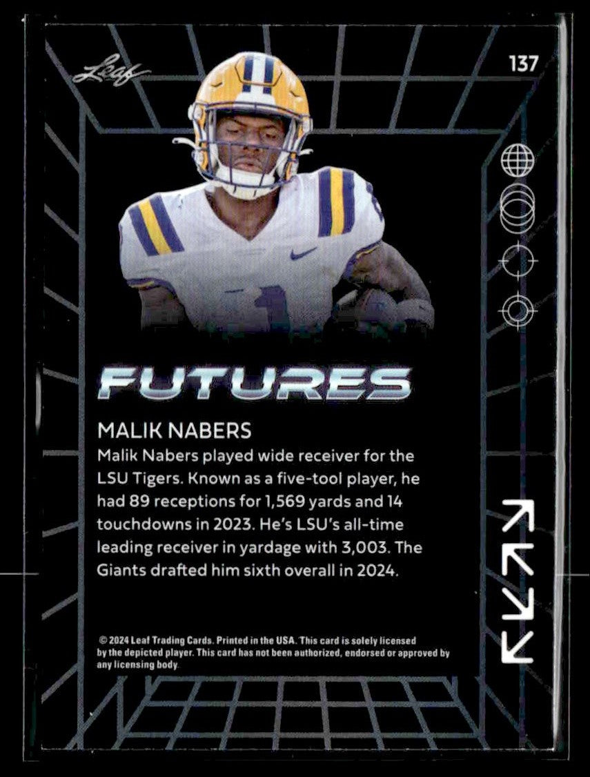 2024 Leaf Futures #137 Malik Nabers
