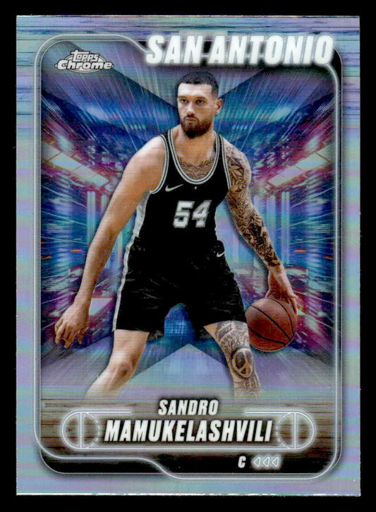 2024-25 Topps Chrome #186 Sandro Mamukelashvili Refractor
