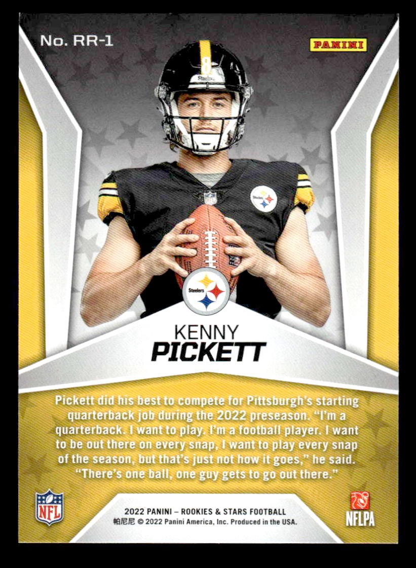 2022 Panini Rookies & Stars #RR-1 Kenny Pickett Rookie Rush