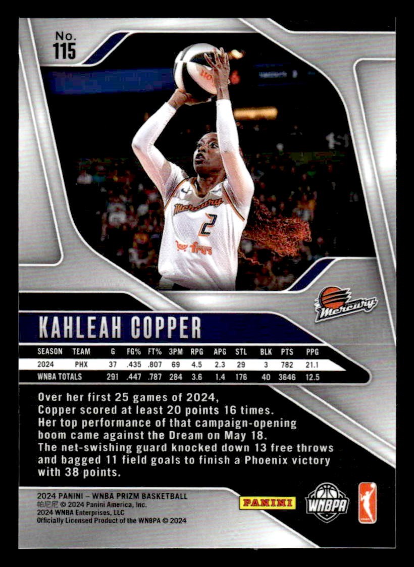 2024 Panini Prizm WNBA #115 Kahleah Copper