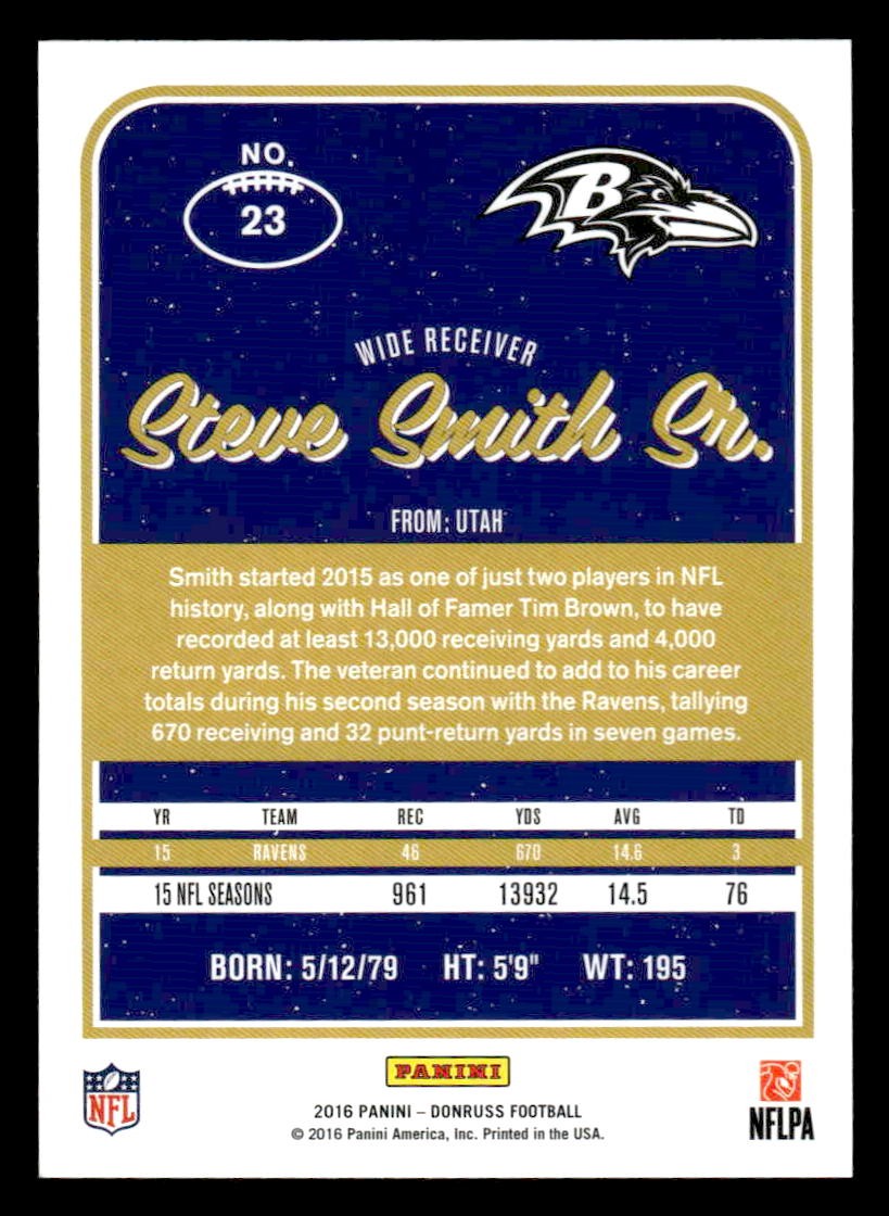2016 Donruss #23 Steve Smith Sr.