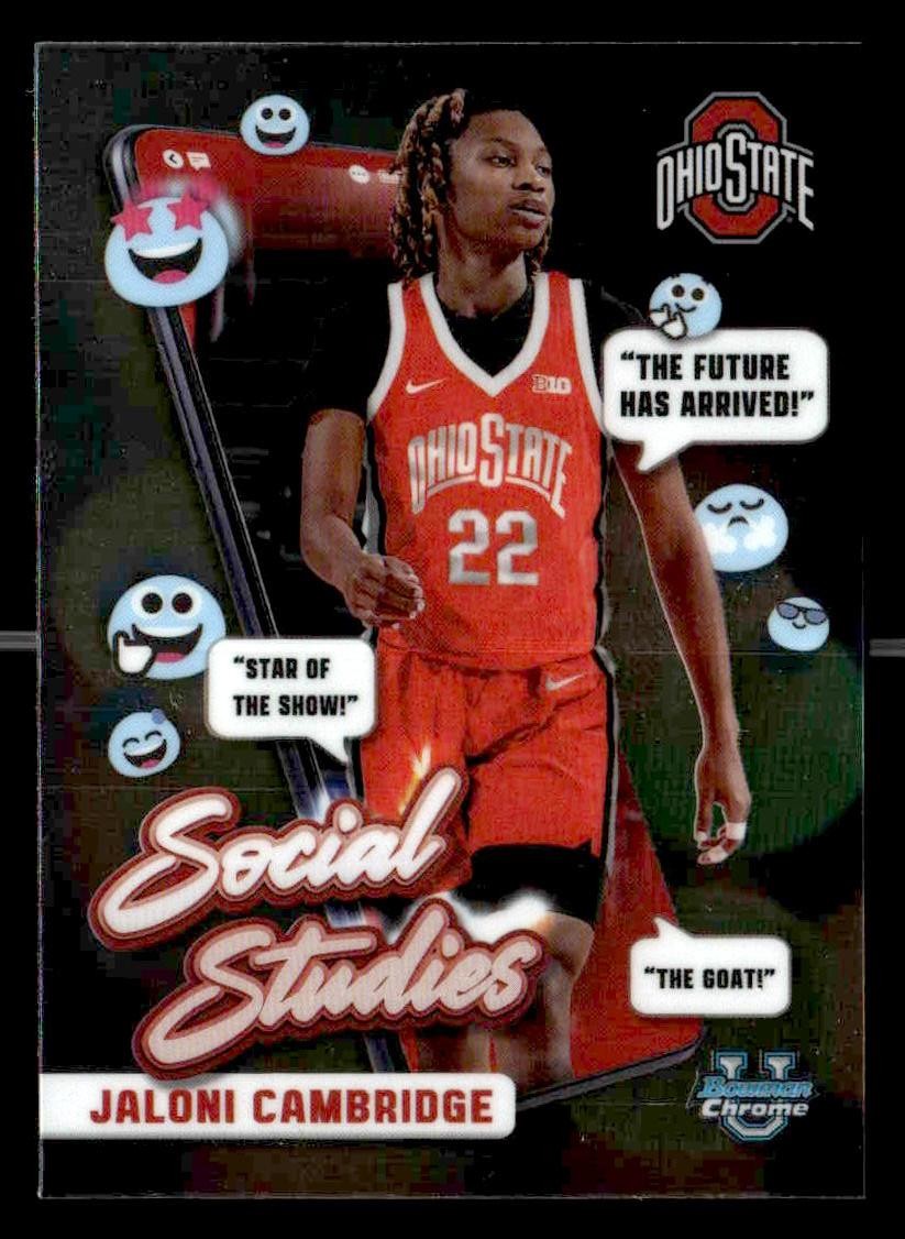 2024-25 Bowman University Chrome #SS-20 Jaloni Cambridge Social Studies