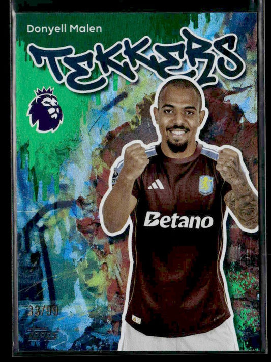 2025-26 Topps Premier League #36 Donyell Malen Green Rainbow Foil #/99