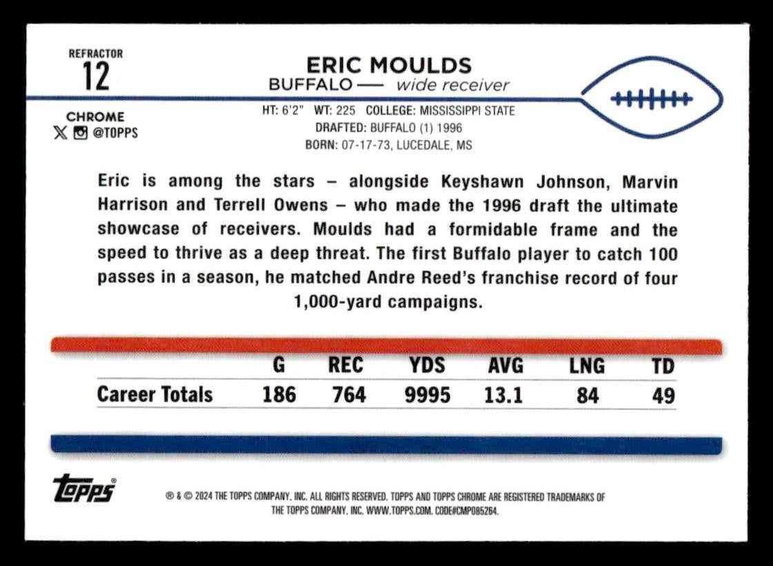 2024 Topps Chrome #12 Eric Moulds Refractor