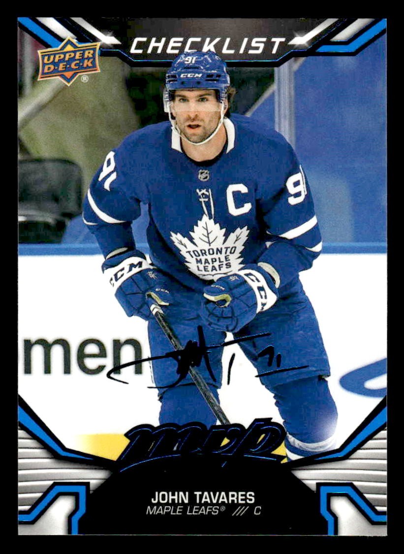 2022-23 Upper Deck MVP #200 John Tavares Blue Script