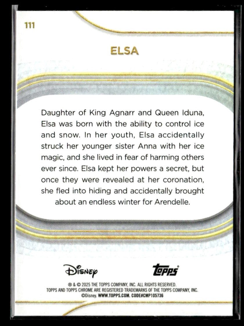 π Elsa β 2025 Topps Chrome Disney #111 π