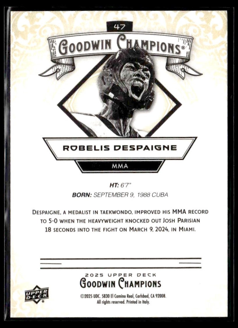 2025 Upper Deck Goodwin Champions #47 Robelis Despaigne