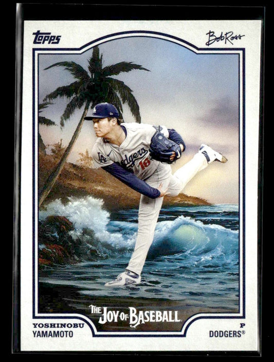 2025 Topps x Bob Ross: The Joy of Baseball #11 Yoshinobu Yamamoto