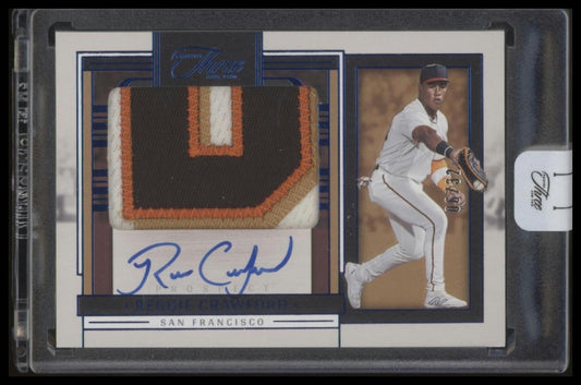 2024 Three and Two #PJA-RC Reggie Crawford Pros Jerseys Autos Full Count #/32