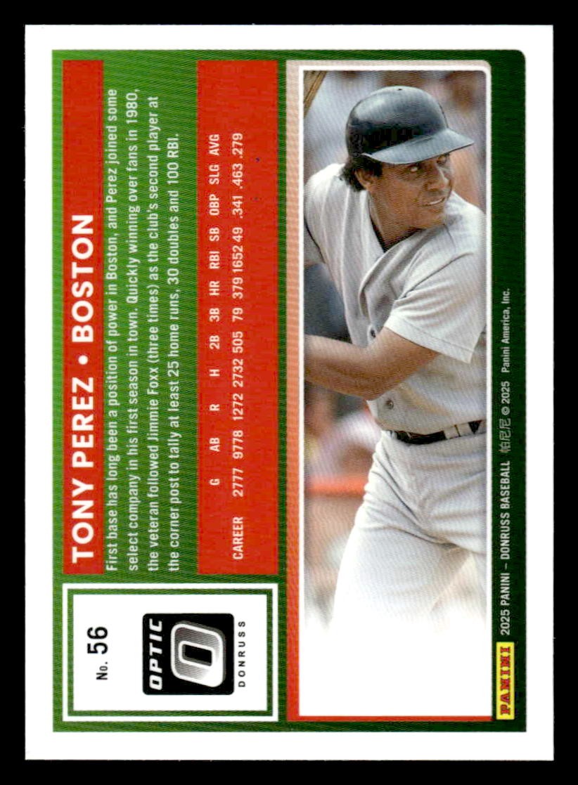2025 Donruss Optic #2025 Tony Perez