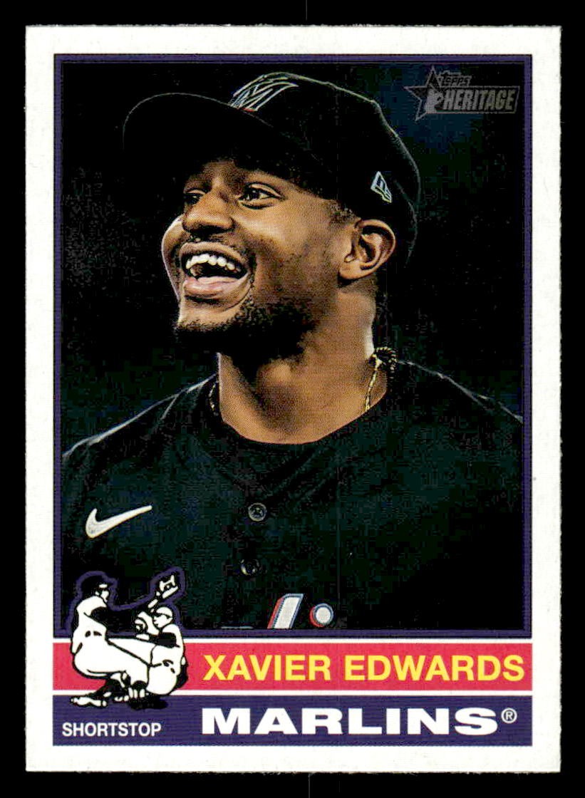 2025 Topps Heritage #368 Xavier Edwards
