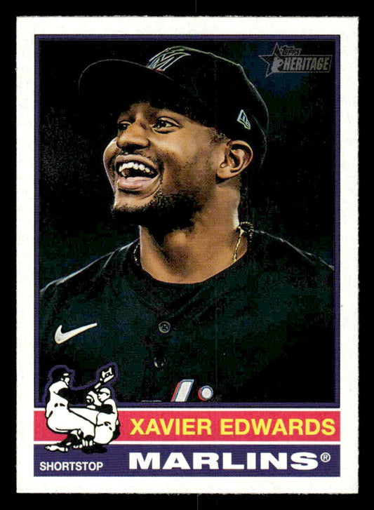 2025 Topps Heritage #368 Xavier Edwards