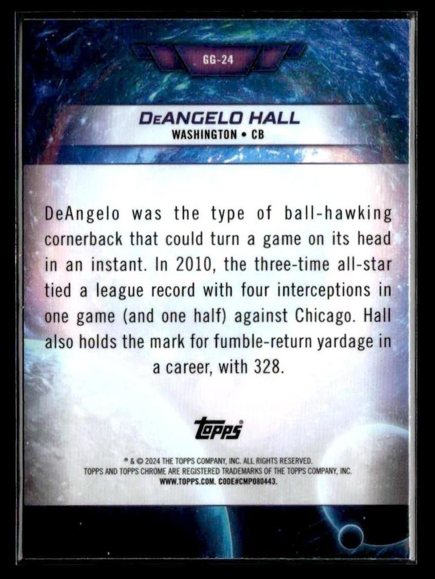 2024 Topps Chrome Cosmic #GG-24 DeAngelo Hall Galaxy Greats