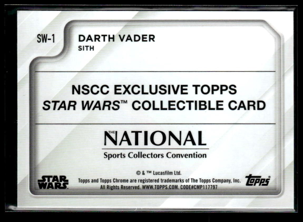 2025 Topps NSCC Exclusive #SW-1 Darth Vader Refractor