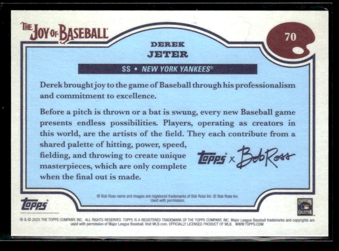 2025 Topps x Bob Ross: The Joy of Baseball #70 Derek Jeter