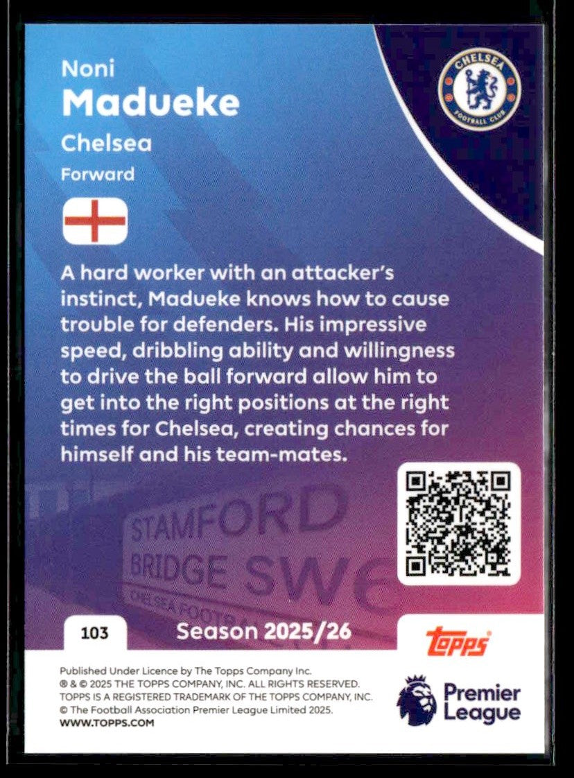 2025-26 Topps Premier League #103 Noni Madueke