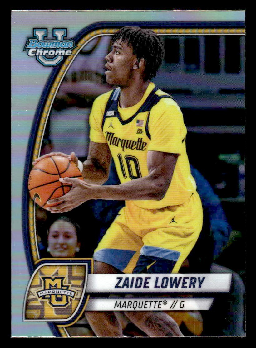 2024-25 Bowman University Chrome #90 Zaide Lowery Refractor