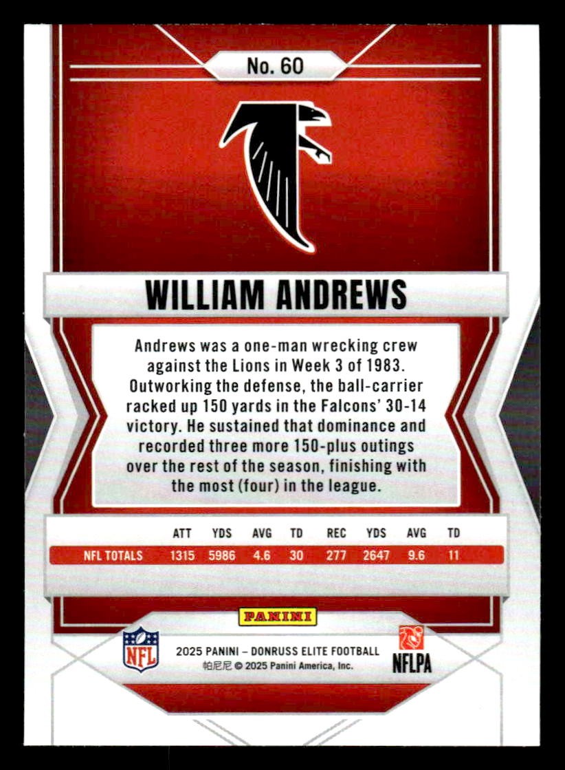 2025 Donruss Elite #60 William Andrews