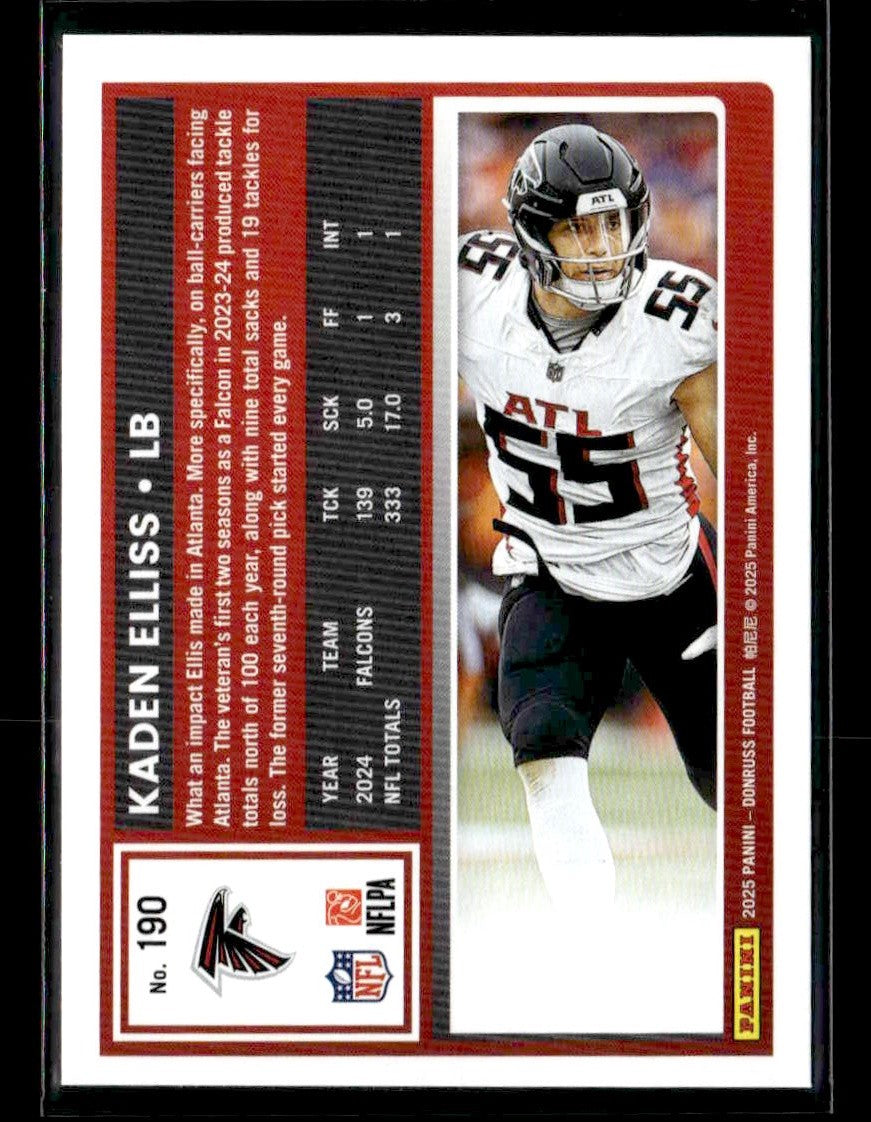 2025 Donruss #190 Kaden Elliss