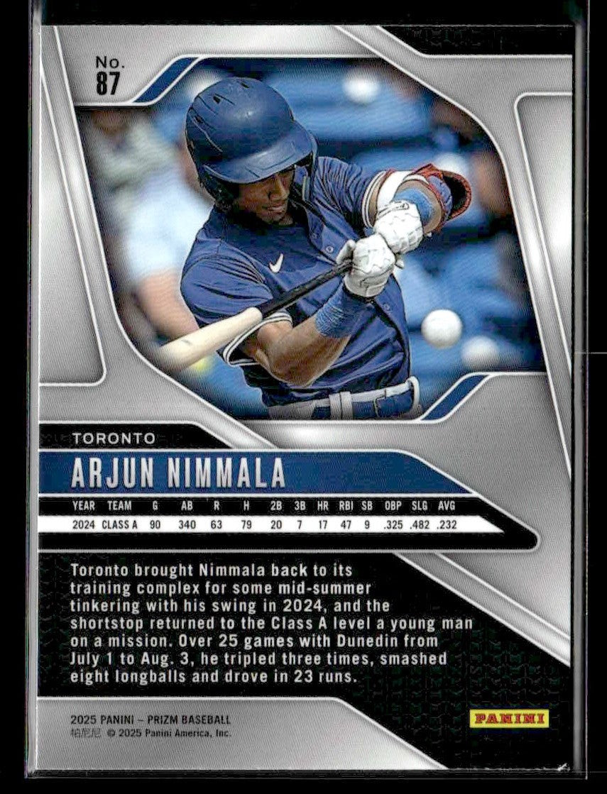 2025 Panini Prizm #87 Arjun Nimmala