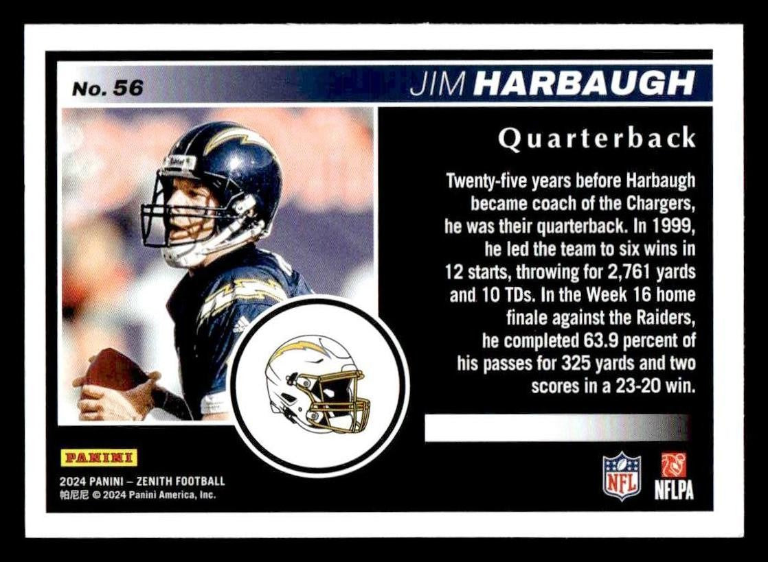 2024 Panini Zenith #56 Jim Harbaugh Retail