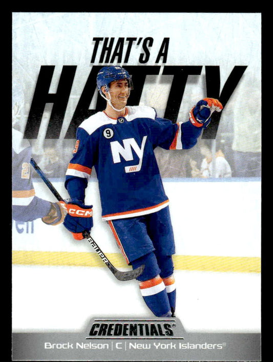 2024-25 Upper Deck Credentials #TH-BN Brock Nelson That's A Hatty