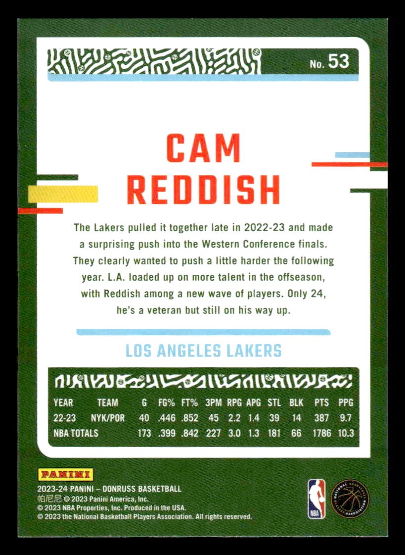 2023-24 Donruss #53 Cam Reddish