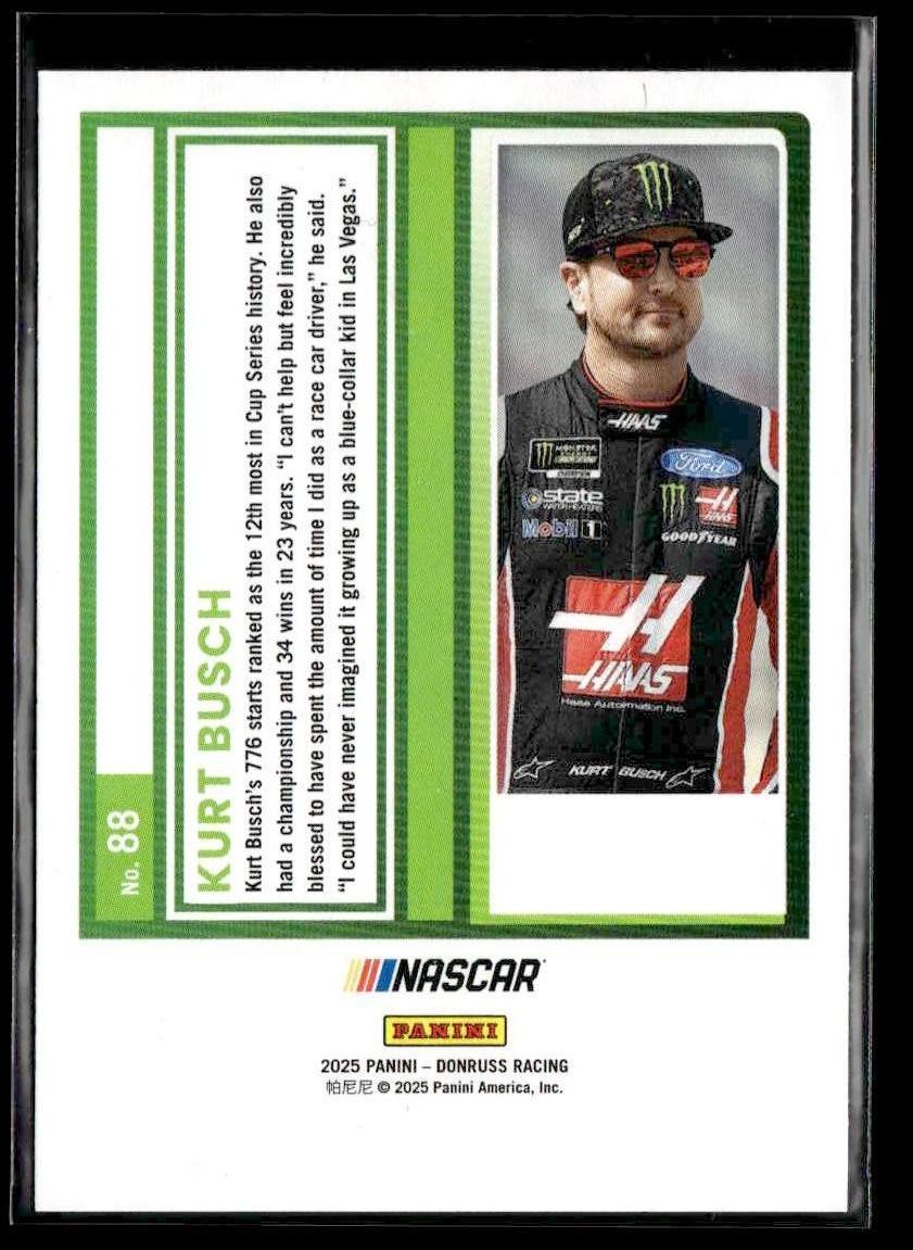 2025 Donruss #88 Kurt Busch Red and Blue