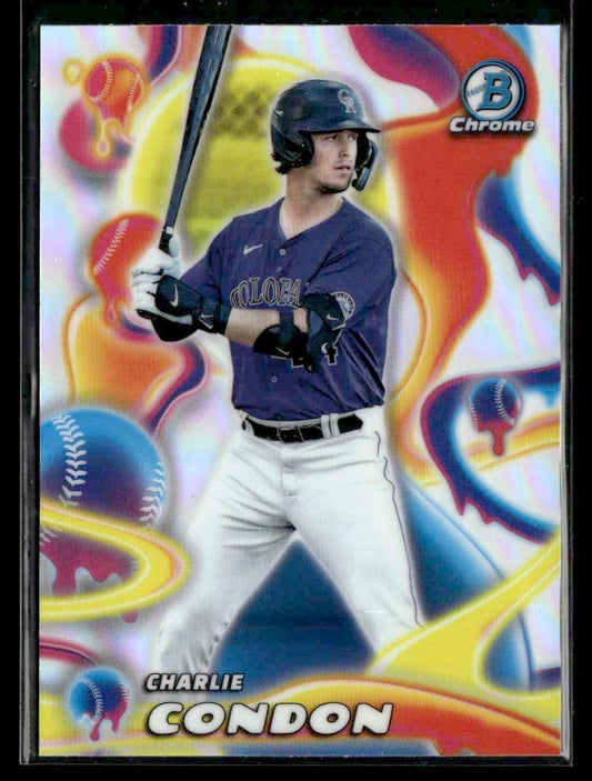 2025 Bowman Chrome #MM-11 Charlie Condon Melt Mashers
