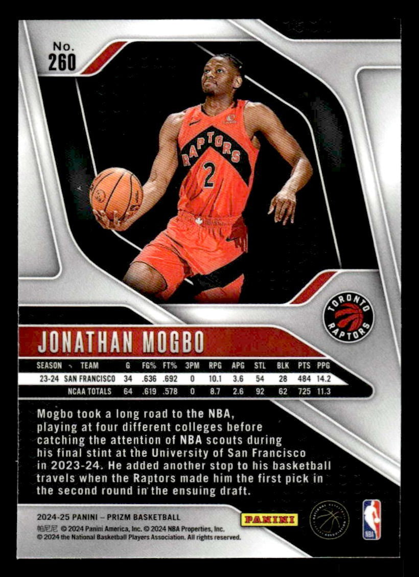 2024-25 Panini Prizm #260 Jonathan Mogbo