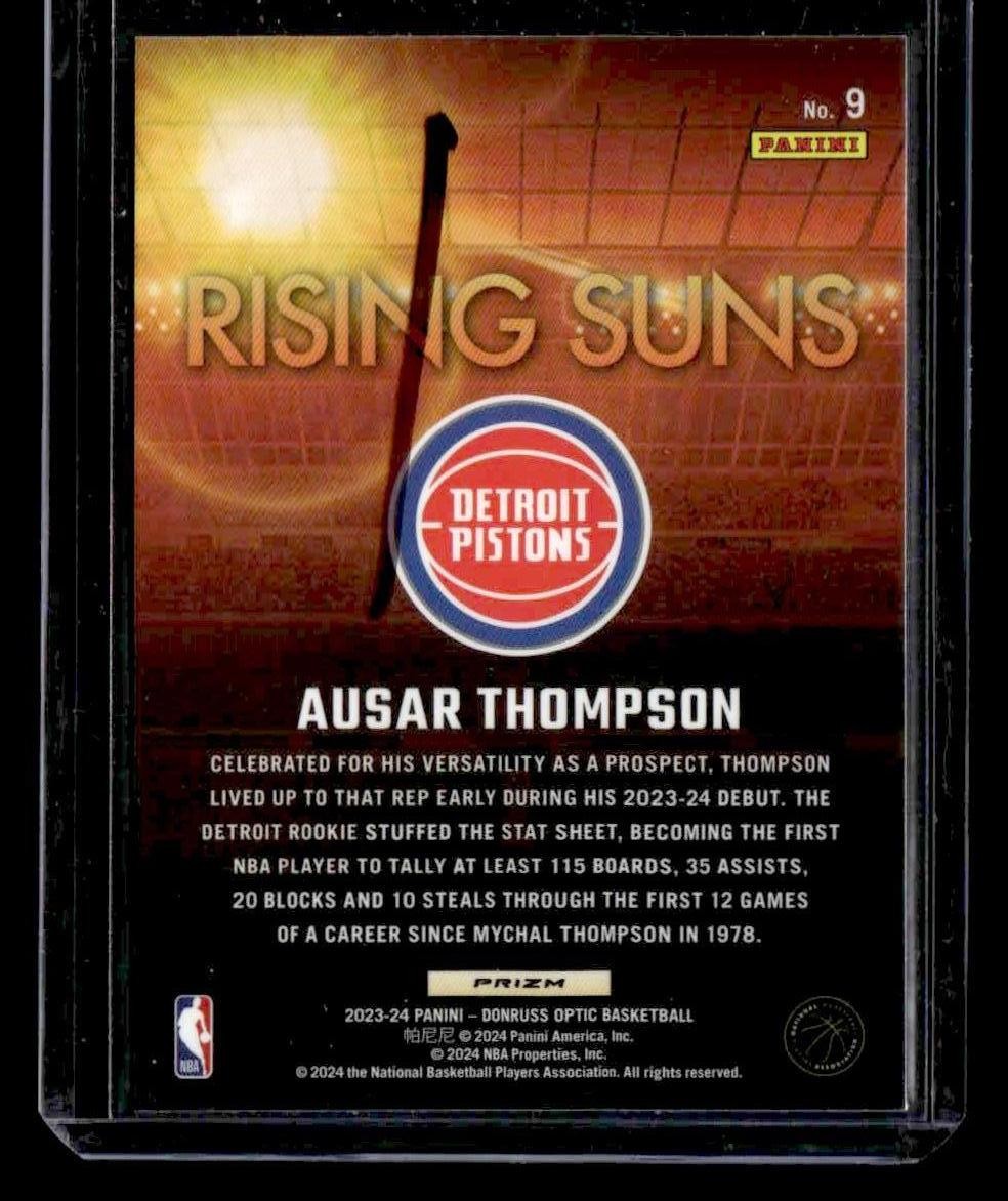 2023-24 Donruss Optic #9 Ausar Thompson Rising Suns