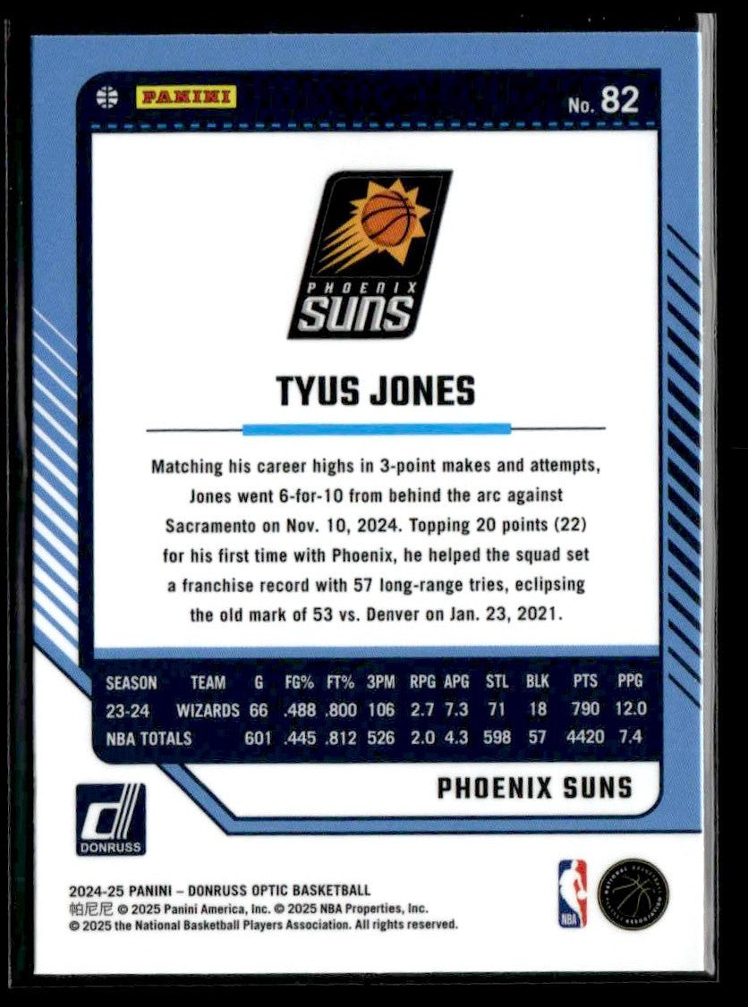 2024-25 Donruss Optic #82 Tyus Jones