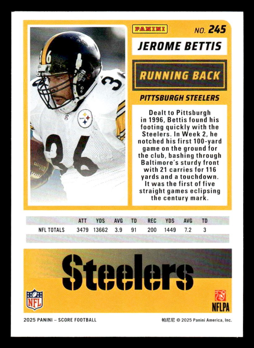 2025 Score-A-Treat #245 Jerome Bettis