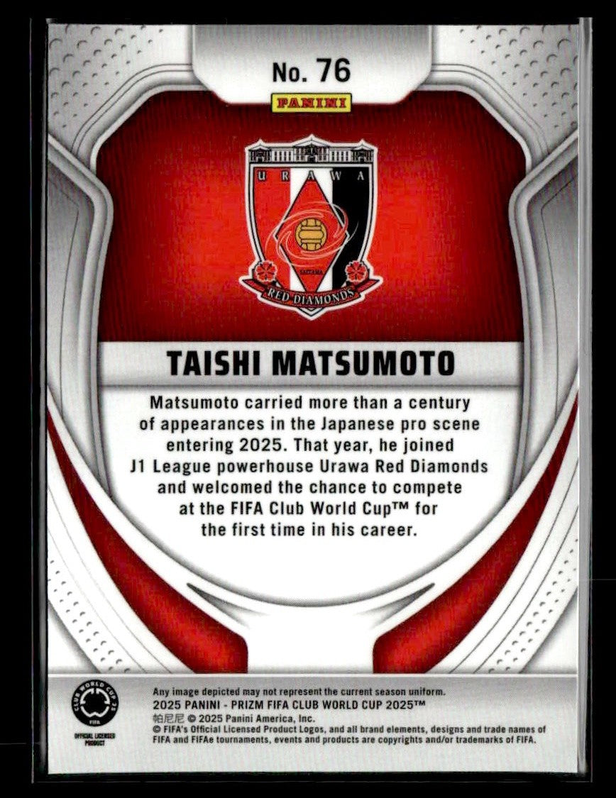 2025 Panini Prizm FIFA Club World Cup #76 Taishi Matsumoto