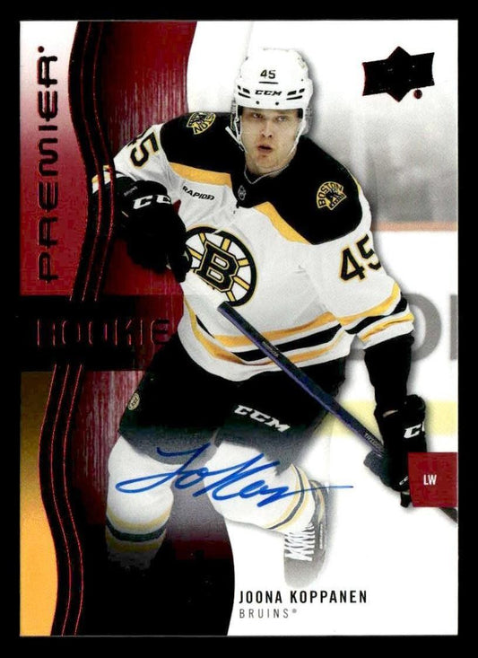 2023-24 Upper Deck Premier #108 Joona Koppanen Auto