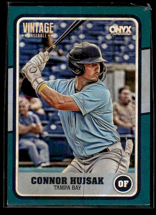 2025 Onyx Vintage #OVCOHU Connor Hujsak Teal Bordered #/5