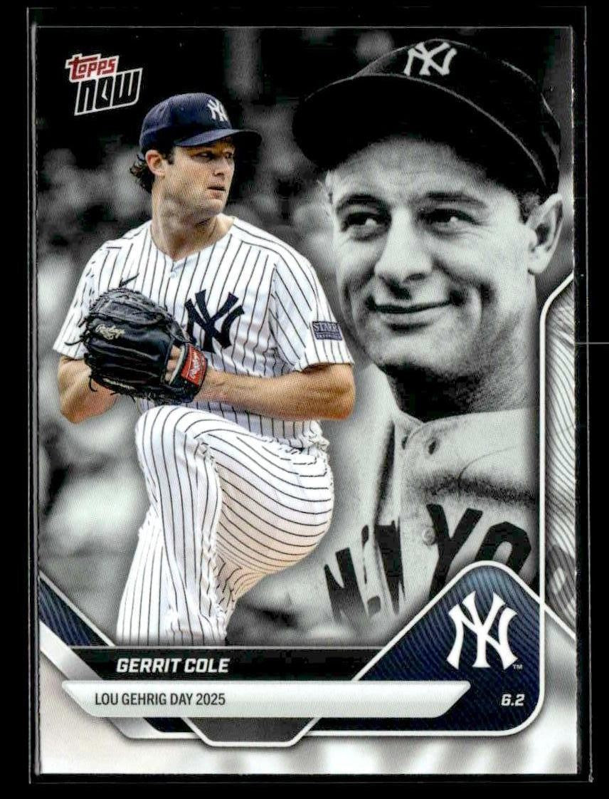 2025 Topps Now Lou Gehrig Day: Presented by Sarah Langs #LGD-GC Gerrit Cole