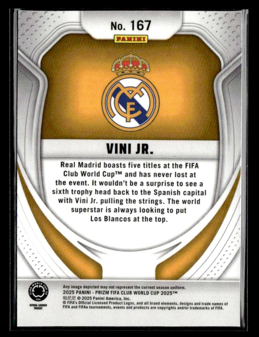 2025 Panini Prizm FIFA Club World Cup #167 Vini Jr.
